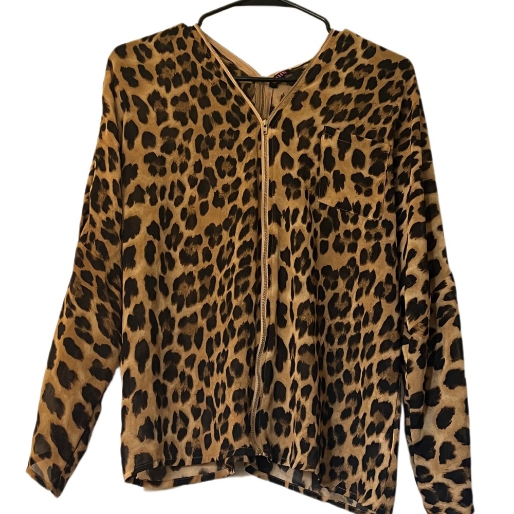 Leopard Print front to back Zipper